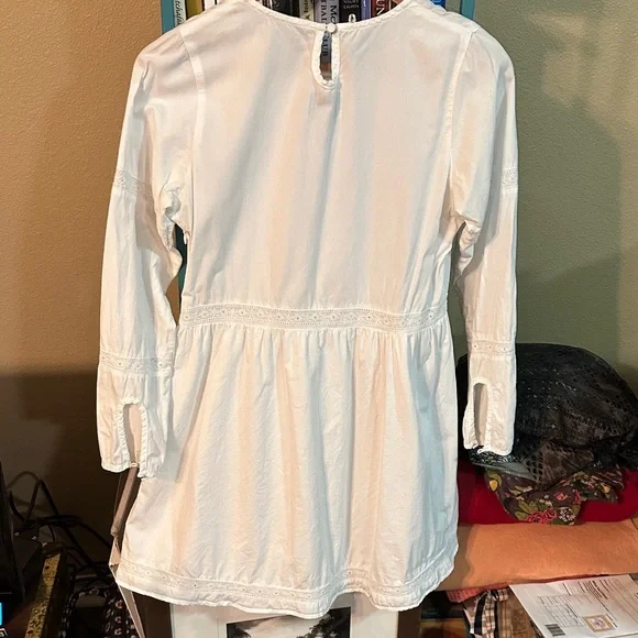 Rhythm White Casual long Sleeve White Dress - Picture 10 of 11